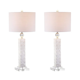 Bailey Mother-of-Pearl Table Lamps Set of 2 - White