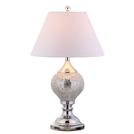 Louise Table Lamp - Silver and Chrome