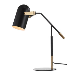Edison LED Task Lamp - Black and Brass Gold