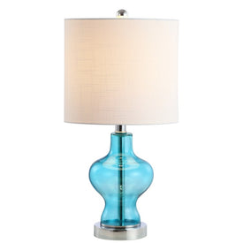 Mer Glass Table Lamp - Aqua