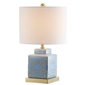 Catherine LED Table Lamp - Blue and White