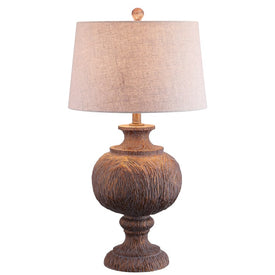 Scarlett Resin Table Lamp - Dark Brown