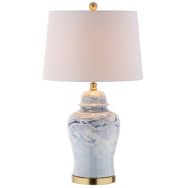 Wallace Ceramic Table Lamp - Blue and White