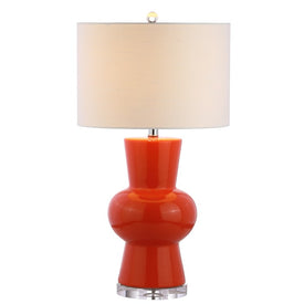 Julia Ceramic Table Lamp - Coral