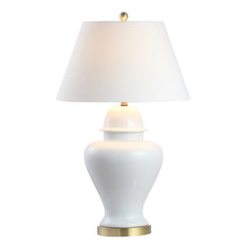 Sagwa LED Ceramic Table Lamp - White