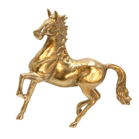 16" Horse Sculpture - Gold