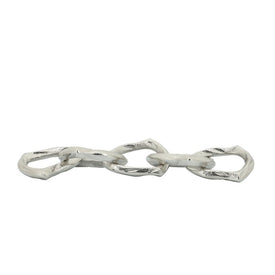15" Decorative Metal Chain Links - Silver