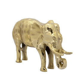 11" Metal Elephant Figurine - Gold