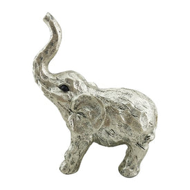 11" Polyresin Elephant Figurine - Gold