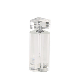 5.75" Crystal Heart Perfume Bottle - Clear