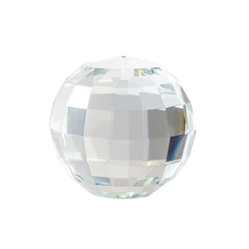 3" Faceted Crystal Orb - Clear