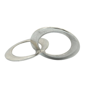 11.5" Metal Circular Links - Silver