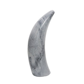 8" Marble Antler Sculpture - Gray