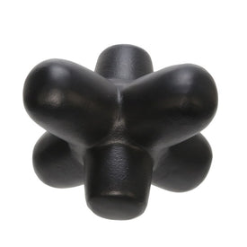 8" Metal Geometric Orb - Black