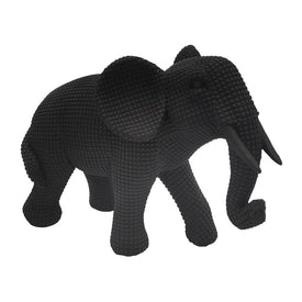 8" Polyresin Elephant Figurine - Black