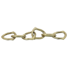 17.5" Decorative Metal Chain Links - Gold