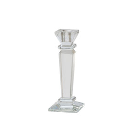 7" Glass Candle Holder - Clear