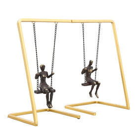 Swinging People Bookends Set of 2