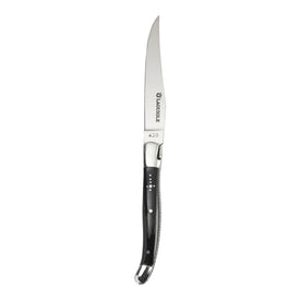 Laguiole Steak Knives with Black Horn Handles Set of 4
