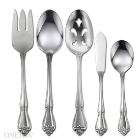 True Rose Five-Piece Everyday Flatware Serving Set