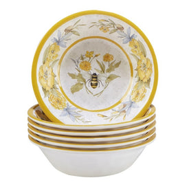Bee Sweet 7.5" x 2" All-Purpose Bowls Set of 6