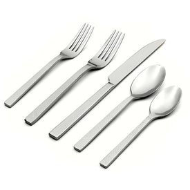 Chef's Table Hammered 45-Piece Flatware Set, Service for 8