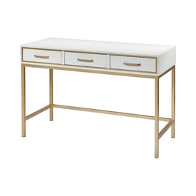 Sands Point Three-Drawer Desk - Cream