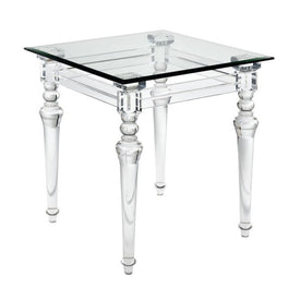 Jacobs Square Acrylic Accent Table