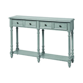 Hager Two-Drawer Console Table - Gray