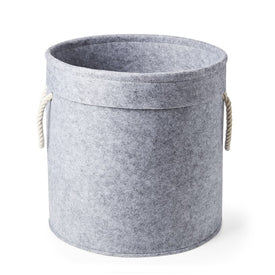 Felt Storage Bins with Rope Handles Set of 4 - Gray