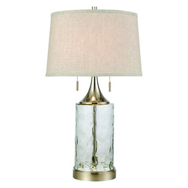 Tribeca Two-Light Table Lamp - Clear