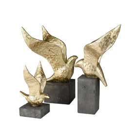 Winged Bird Sculpture Set of 3