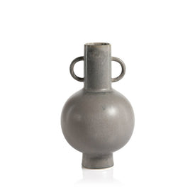Avesta 14" Tall Gray Stoneware Vase