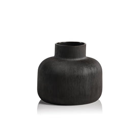 Declan Porcelain Vase - Black