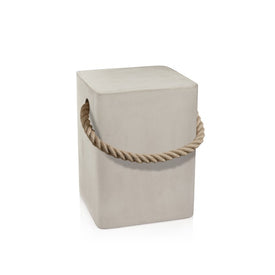 Tiziano Concrete Stool with Rope Handle