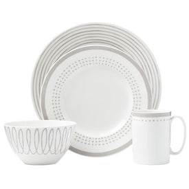 Charlotte Street East Gray Four-Piece Dinnerware Place Setting