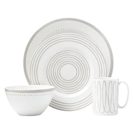 Charlotte Street West Gray Four-Piece Dinnerware Place Setting