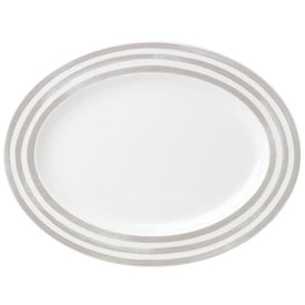 Charlotte Street Gray Dinnerware Oval Platter