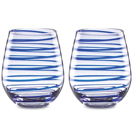 Charlotte Street Stemless Wine Glasses Set of 2