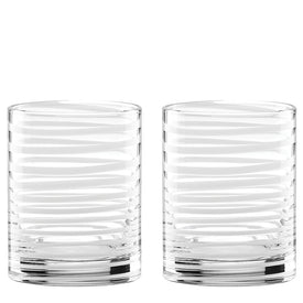 Charlotte Street White Double Old Fashioned Glasses Set of 2