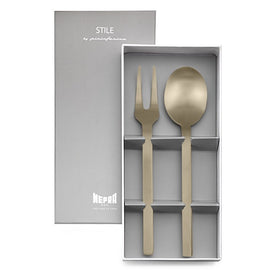 Stile Ice Champagne Two-Piece Serving Set in Gift Box