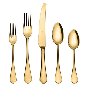 Dolce Vita Mirror Oro Five-Piece Flatware Place Setting