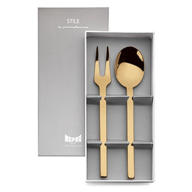 Stile Oro Two-Piece Serving Set in Gift Box
