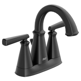 Lavatory Faucet Edgemere Centerset 4 Inch Spread 2 Lever ADA Matte Black 1.2 Gallons per Minute