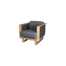 Angle Lounge Chair with Teak Frame