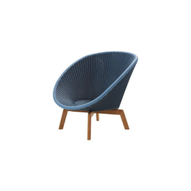 Peacock Lounge Chair with Teak Legs