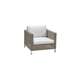 Lounge Chair Connect 33.1W x 25.2H x 33.1D Inch Taupe Weave/Steel