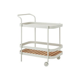 Roll Bar Trolley with Teak Table Top