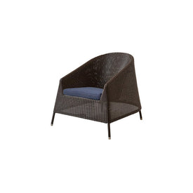 Lounge Chair Kingston Stackable 31.2W x 30.8H x 33.9D Inch Mocca Weave/Steel