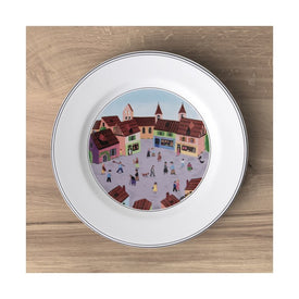 Design Naif Salad Plate #4 Old Village Square